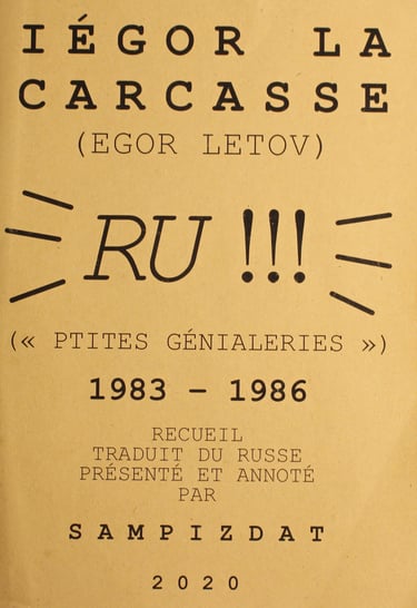 Couverture Egor Letov Ru!!! P'tites génialeries
