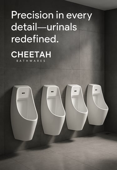 cheetah sensor urinals. designed for perfection