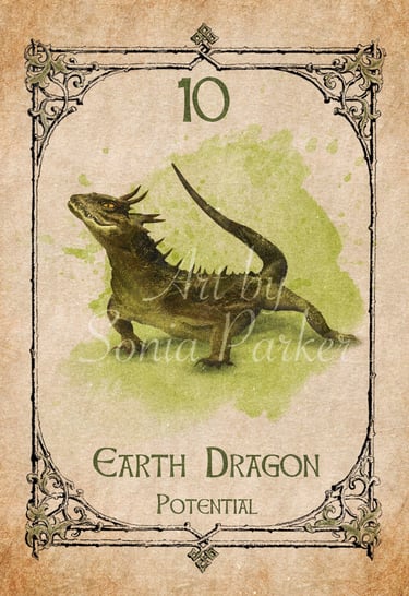 Earth dragon, a card from the animal spirit oracle deck