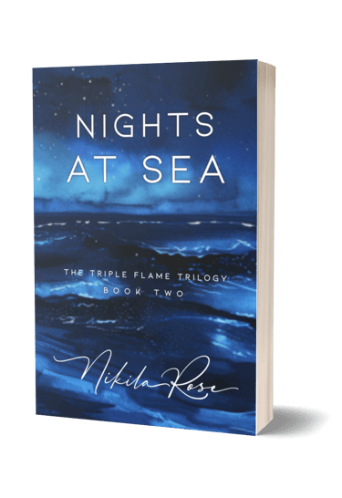 Discrete cover of the novel Nights at Sea