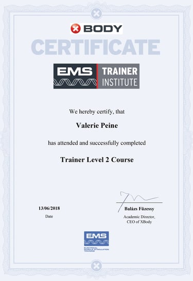 Zertifikat für EMS-Training – ergänzendes Wissen zur Stressregulation und Körperwahrnehmung