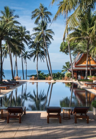Luxury image of a retreat in amanpuri wellness retreat