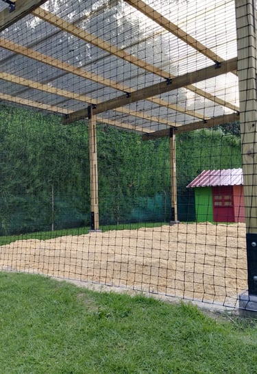 Cerramiento de un arenero