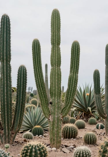 Hands gently planting cactus seeds into soil-filled pots