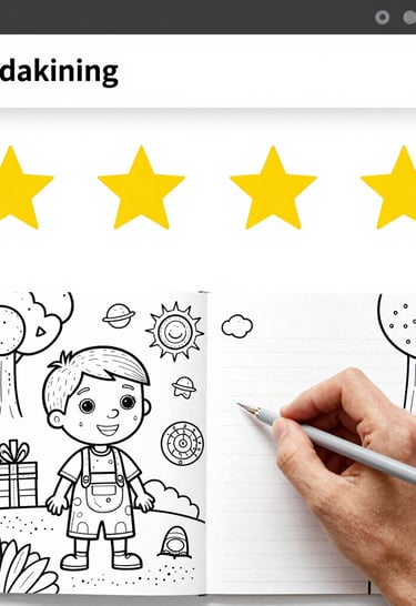 Children happily engaged with interactive learning games on a tablet, featuring faith-inspired themes.