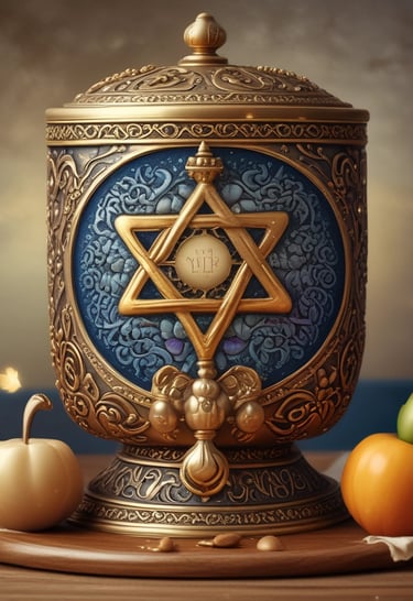 A variety of Islamic gifts arranged elegantly.