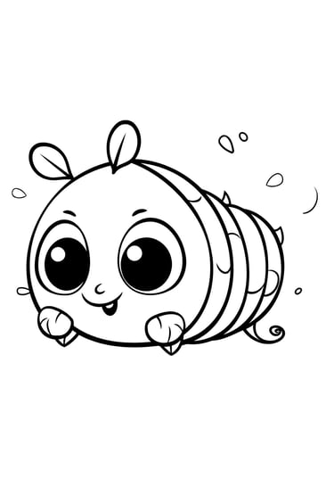 une mignonne petite chenille