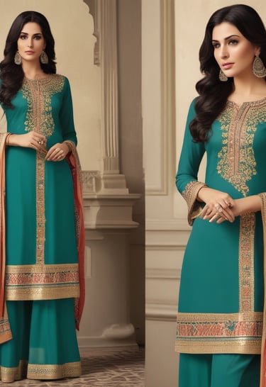 Vibrant collection of stylish kurtis showcased for customers.