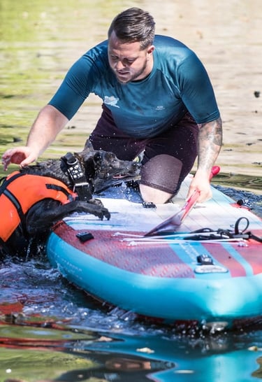 Yohan Ozanne Cani-Paddle en Normandie dans le calvados à Caen