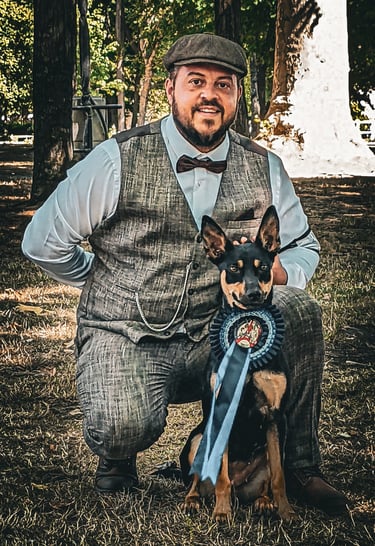 Yohan Ozanne et Ringarooma S'nyx Exposition canine CACS et Meilleur de race Kelpie Australien