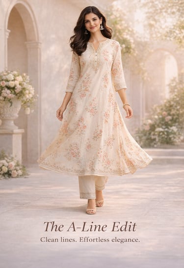 Women's A-Line kurtas collection by tryshopy