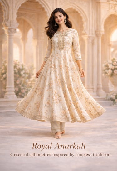 Women's Anarkali kurtas collection by tryshopy