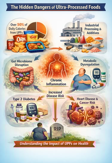 Find out how ultra-processed foods affect your metabolism, inflammation, and disease risk, according
