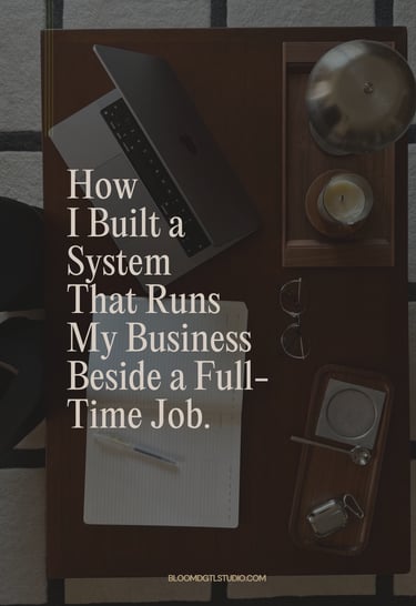 How I built a system that runs my business besdie a full-time job