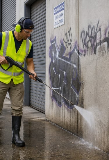 Pressure Cleaning Graffiti