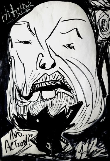 Alfred Hitchcock by J. Cohen for Killing Gatsby 2025