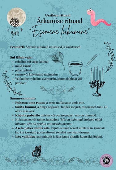 Ussikuu rituaal Ärkamise rituaal Soul Sisters Tarot