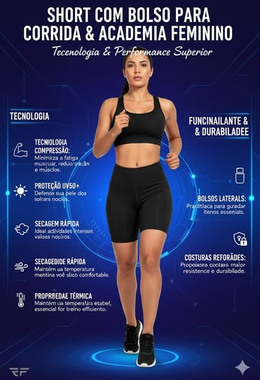 short legging para corrida e academia com bolso