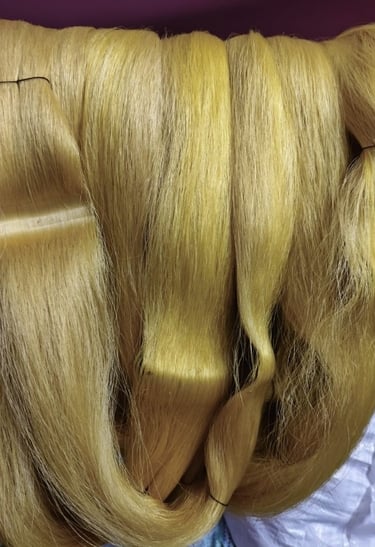 Close-Up of Reels of Mulberry Silk Thread in Indian Sericulture Farm β Export Quality