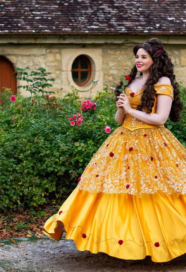 robe princesses cosplay belle et la bete sur mesure normandie haut de france ile de france