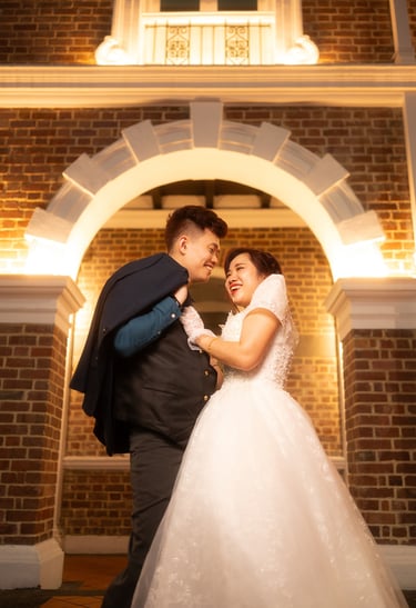 Singapore wedding photography photoshoot white western dress