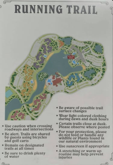Disney's Riviera Resort Running Trail