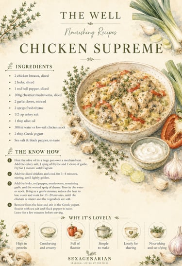 Healthy recipe for chicken supreme