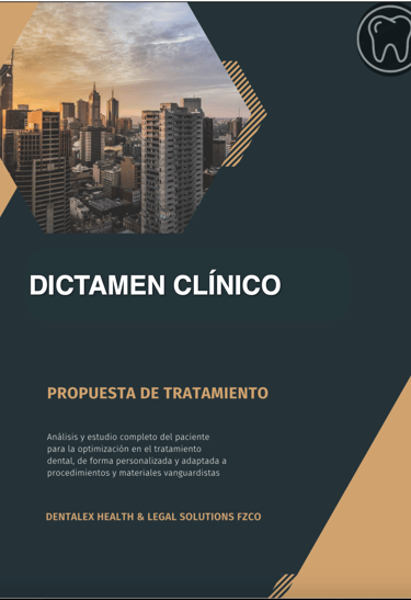 portada de dictamen clinico de dentalex