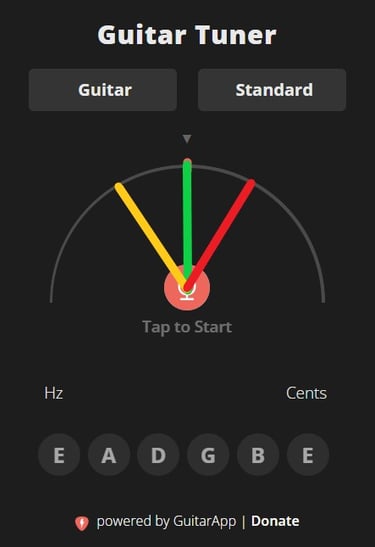 Tune your guitar online for free