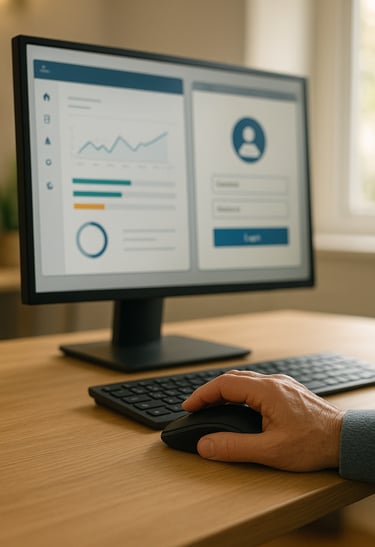 Tela-computador-mostrando-interfaces-simples-intuitivas