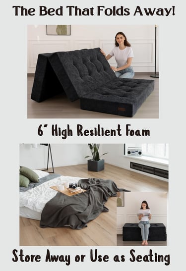 Tri-Fold Mattress Portable Mattress Bed Seating