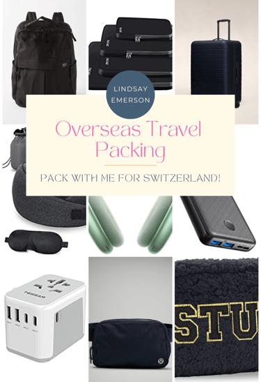 overseas packing list and products