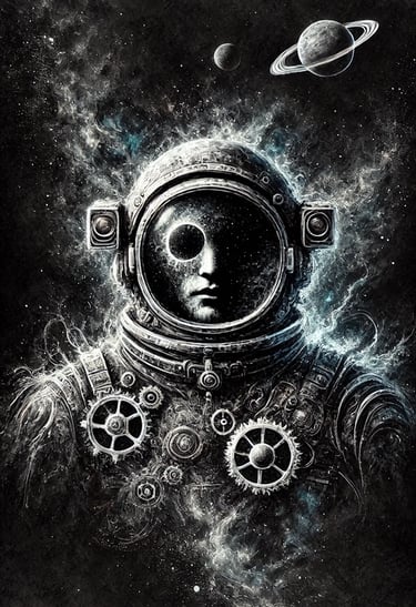 Cool astronaut portrait | simcaart