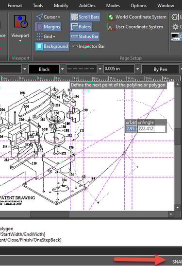 Snap and Geo modes in xCAD
