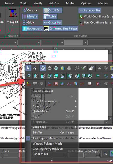 Local Menu option in xCAD