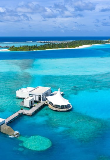 Niyama Maldives subsix underwater restaurant arial