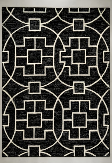 MONARCH GRID Shreempex Rugs - Modern luxury geometric fretwork Greek key hand-tufted rug