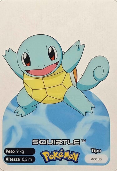 7 Squirtle lamincards spécial édition