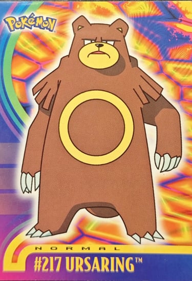 Ursaring topps série 3 Johto