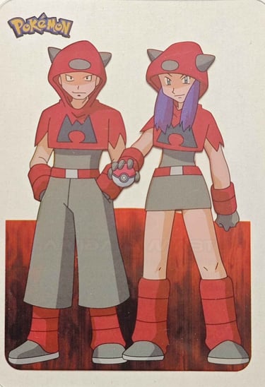 7 Team Magma Lamncards Pokémon série 3