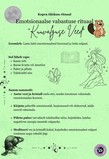 Koprakuu rituaal Vabanemise rituaal Soul Sisters Tarot