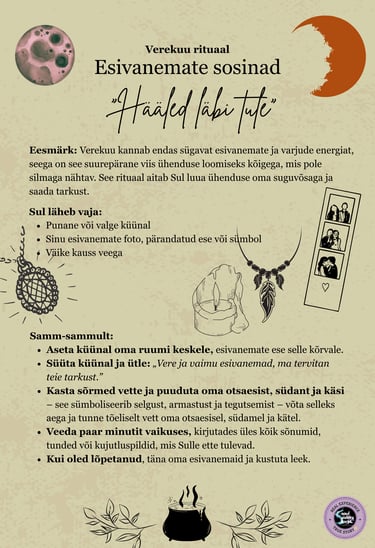 Verekuu Rituaal Esivanemate Tarkus Soul Sisters Tarot
