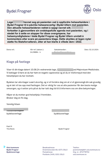 Statsforvalteren Helsetjenes, Christer Torgilstveit Larsen,overlege Frogner, Majorstuen, medpoint.no