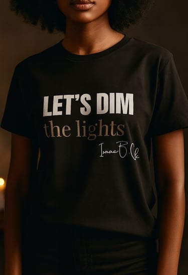 Isaac B. Cole merchandise tee shirt worn by female model