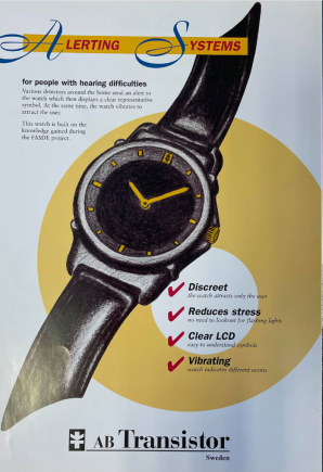 a poster advertising a wrist watch