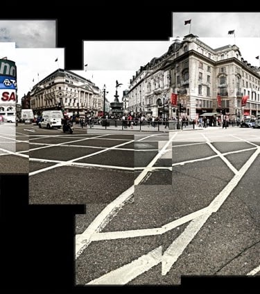 A joiner photo of Piccadilly Circus