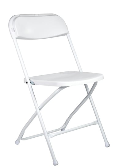 Silla blanca plegable, el paso diamond events