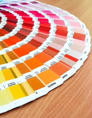 un schéma de couleurs Pantoner nuancier de couleurs