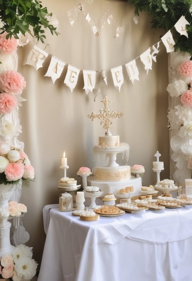 a wooden block that says christ next to a bouquet of flowers