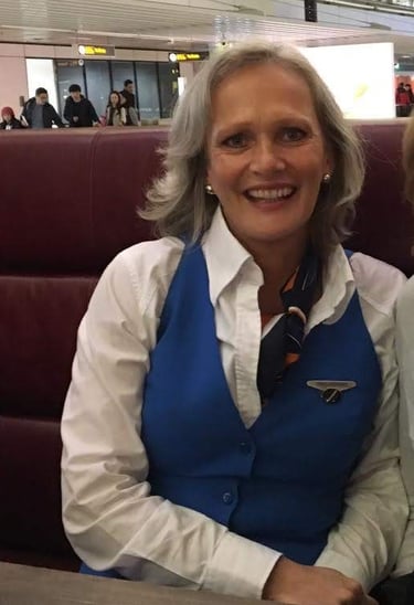 Afbeelding van Elise Bollen, destijds cabin attendant bij KLM